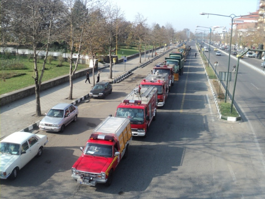 مانور عمليات زمستاني شهرداري لاهيجان برگزارشد